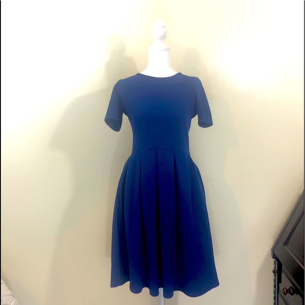 LuLaRoe Amelia Dress- Royal Blue - Medium